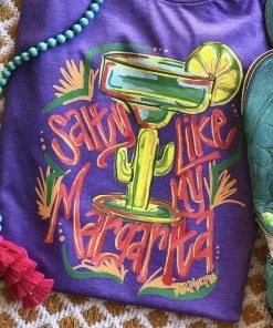 Thelattimoreclaim Purple Salty Like My Margarita Tee
