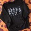 Thelattimoreclaim Black Dancing Skeletons Sweatshirt Featured Graphic Tees