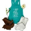 The Cinchy Cowgirl Teal Drink Beer & Ride My Horse Tank