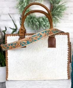 American Darling Teal Floral Purse Strap Handbags & Wallets