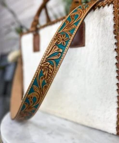 American Darling Teal Floral Purse Strap Handbags & Wallets