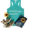 The Cinchy Cowgirl Teal It's Always A Good Day Graphic Tank Top