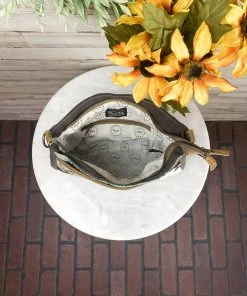 Myra Teal Pattern Cowhide Crossbody Handbag Handbags & Wallets