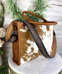 American Darling Handbags & Wallets Tooled Leather Buckstitch Purse Strap