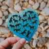 The Cinchy Cowgirl Turquoise Ombre Horse Heart Sticker - Unique Western Wall Art Decal 2 The Cinchy Cowgirl Turquoise Ombre Horse Heart Sticker