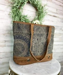 Myra Handbags & Wallets Vintage Floral Tote Handbag