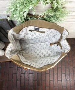 Myra Handbags & Wallets Vintage Western Cowhide Weekender Bag