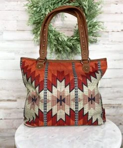 Montana West Warm Aztec Canvas Tote Handbag Handbags & Wallets