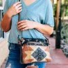Myra Warm Aztec Cowhide Small Crossbody Handbag