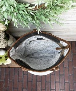 Myra Handbags & Wallets Warm Aztec Canvas Tote Handbag