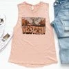 Thelattimoreclaim Heather Pink Western Graphic Tank - Featured Graphic Tees - Comfortable & Stylish 2 Thelattimoreclaim Featured Graphic Tees Heather Pink Western Tank