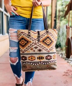 Myra Wild West Aztec Tote Handbag Handbags & Wallets