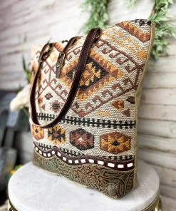 Myra Wild West Aztec Tote Handbag - Stylish Crossbody & Tote Bag for Women 9 Myra Wild West Aztec Tote Handbag Handbags & Wallets
