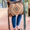 Myra Wild West Aztec Fringe Crossbody Handbags & Wallets