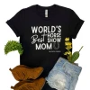 The Cinchy Cowgirl CLOSEOUT- Black World's Best Horse Show Mom Short Sleeve Tee
