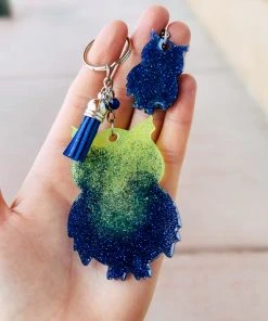 The Cinchy Cowgirl Yellow & Blue Owl (Set Of 2) Keychain Accessories, Gifts & More