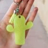 The Cinchy Cowgirl Accessories, Gifts & More Yellow Cactus Keychain
