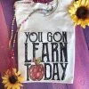 Thelattimoreclaim Cream 'You Gon Learn Today' Graphic Tee - Premium Comfort & Style 2 Thelattimoreclaim Cream You Gon Learn Today Tee