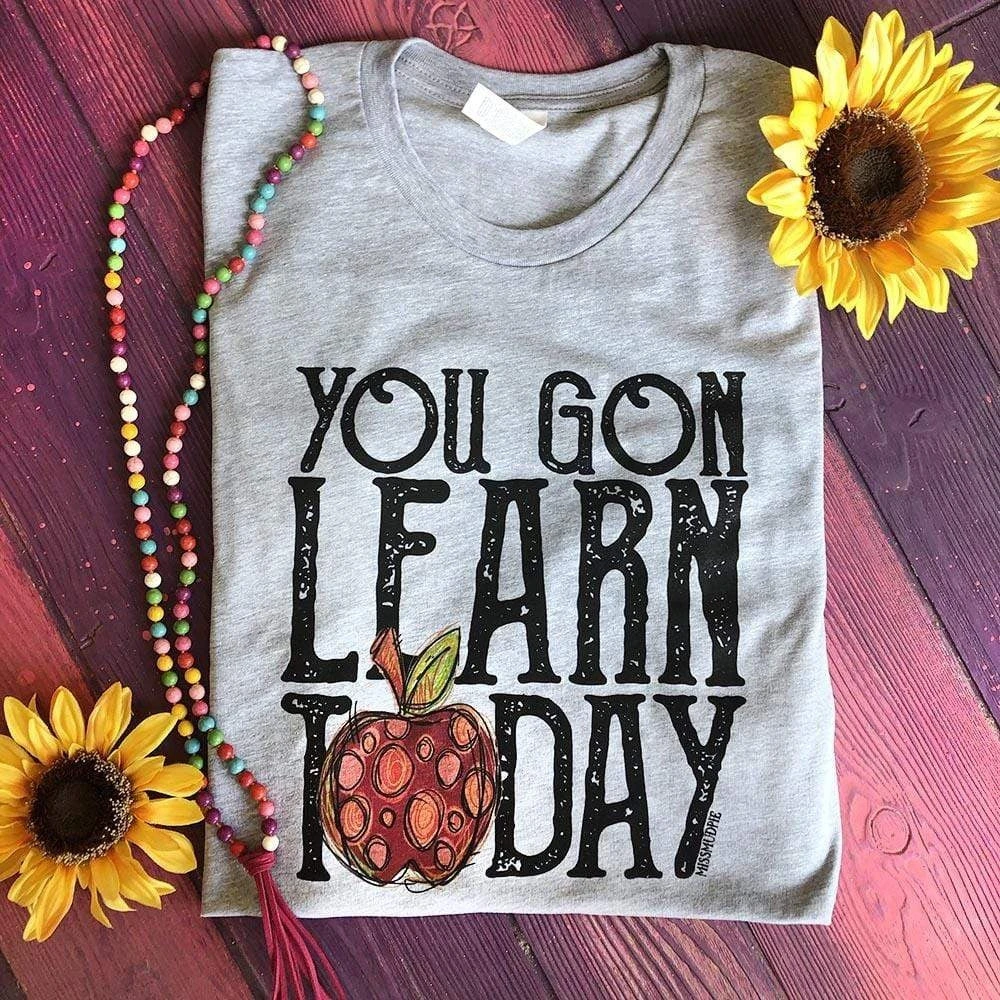 Thelattimoreclaim 'You Gon Learn Today' Grey Graphic Tee | Featured Graphic Tees 3 Thelattimoreclaim Featured Graphic Tees Grey You Gon Learn Today Tee