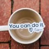 The Cinchy Cowgirl You Can Do It. Love, Coffee Sticker